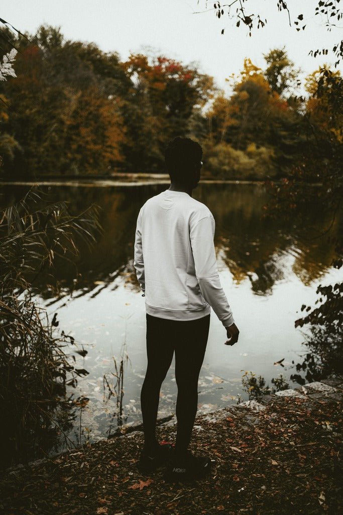 '23 Draper Running Sweatshirt - Cool Grey - PYNRS Performance Streetwear