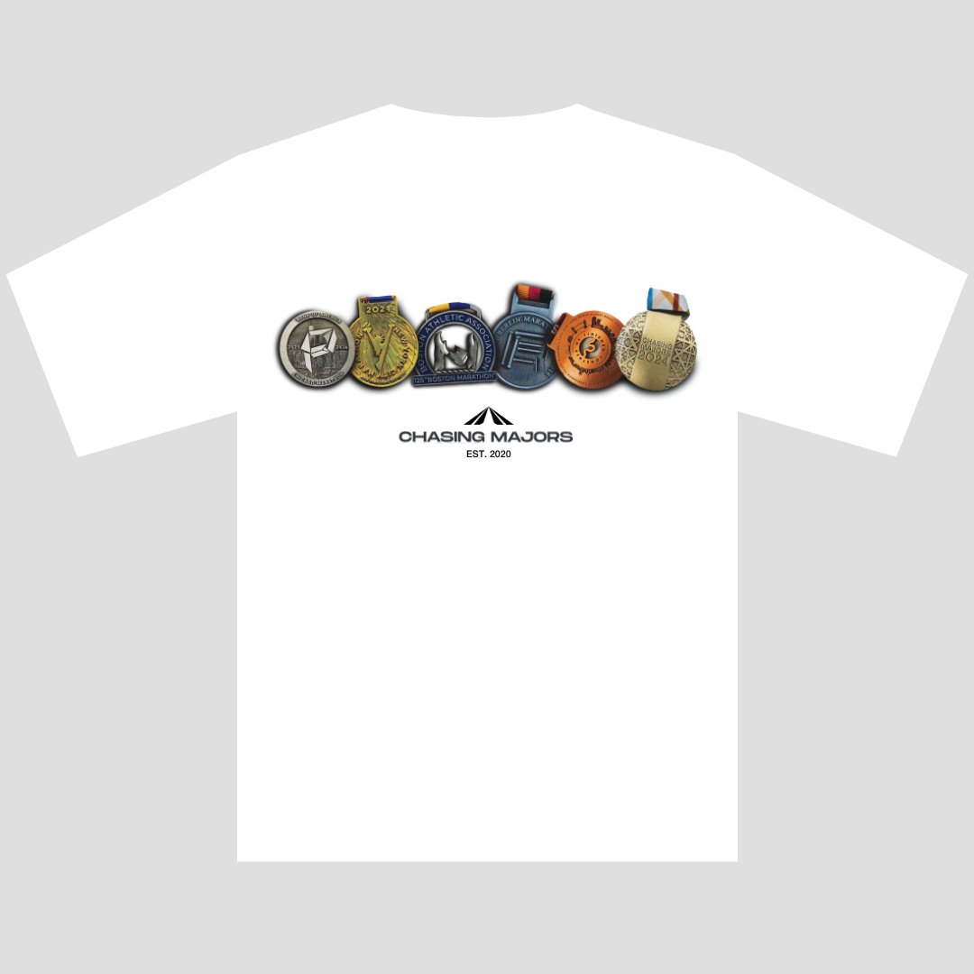 CHASING MAJORS MEDALS Tee - PYNRS Performance Streetwear