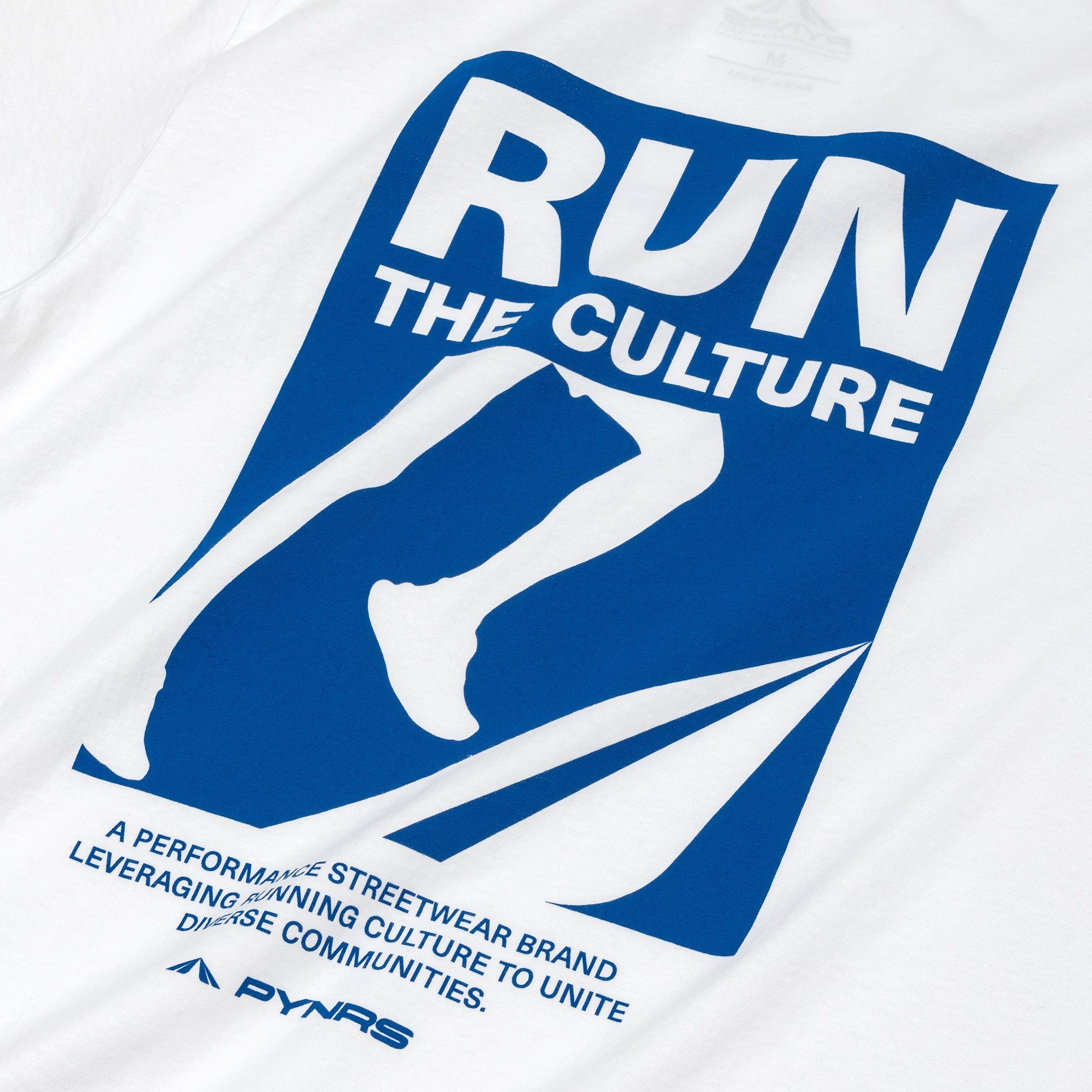 Run The Culture Tee - White - PYNRS Performance Streetwear